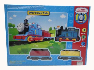 B/O ORBIT FUNNY TRAIN W/LIGHT & SOUND & ERUPTION OF SMOKE - HP1031010