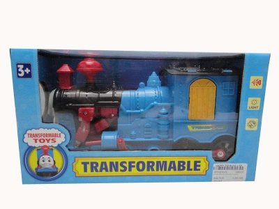 B/O TRANSFORMABLE TRAIN W/LIGHT & SOUND & BUMP&GO  - HP1031013