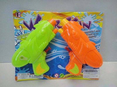 2PCS WATER GUN NATURAL COLOR  GREEN/YELLOW/ORANGE - HP1031166