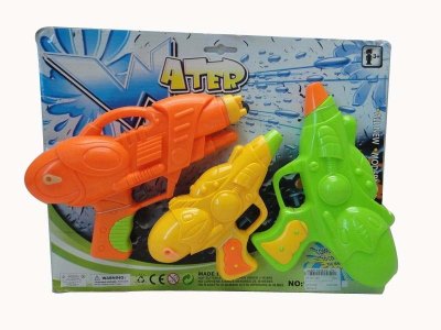 3PCS WATER GUN NATURAL COLOR  GREEN/YELLOW/ORANGE - HP1031204