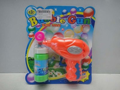 FRICTION BUBBLE GUN (NATURE COLOR)  ORANGE/GREEN - HP1031321