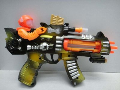 B/O 8 SOUND GUN W/LIGHT & INFRARED GREEN/YELLOW - HP1031393