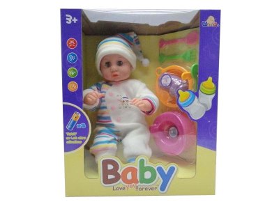 14”BENDABLE DOLL W/MOVING EYES & MUSIC & LIGHT - HP1031518