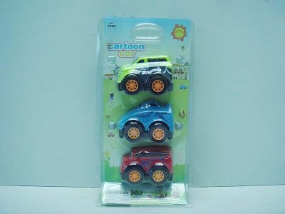 PULL BACK CAR(3PCS) 3ASST & 3COLOR - HP1031694