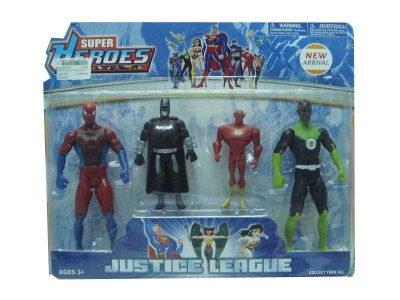4 PCS VINYL SUPER HEROES TOYS  - HP1031772