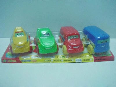 FRICTION CAR YELLOW/BLUE/GREEN/RED 4ASST - HP1031883