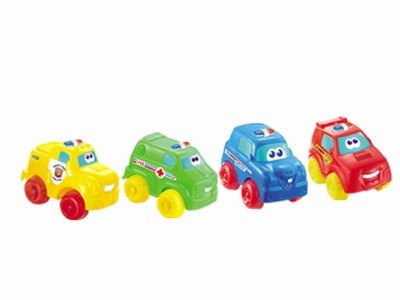 FRICTION POLICE CAR 4COLOR & 4ASST - HP1031889