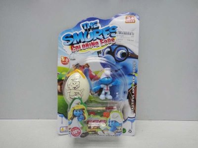 SMURFS COLORING EGGS W/ VINYL SMURFS - HP1032251