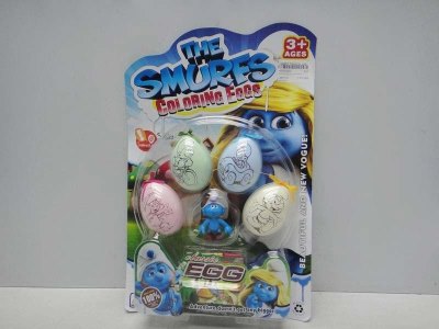 SMURFS COLORING EGGS W/ VINYL SMURFS - HP1032252