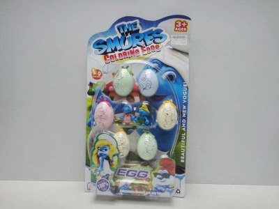 SMURFS COLORING EGGS W/ VINYL SMURFS - HP1032253