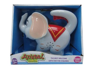 CARTOON ELEPHANT TORCH W/SOUND INCLUDED BUTTONCELL - HP1032320