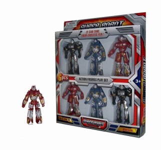 6PCS ROBOT 3COLOR - HP1032556