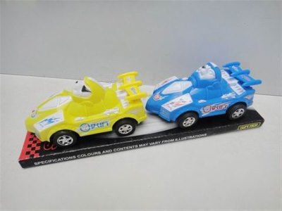2 PCS FRICTION CARTOON CAR RED/BLUE/YELLOW - HP1032600