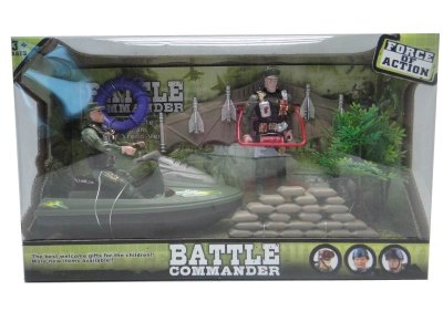 2PCS SOLDIER W/ACCESSORIES & MOTORBOAT - HP1032749