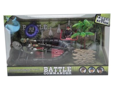 2PCS SOLDIER W/ACCESSORIES & PHEUMATIC BOAT - HP1032751