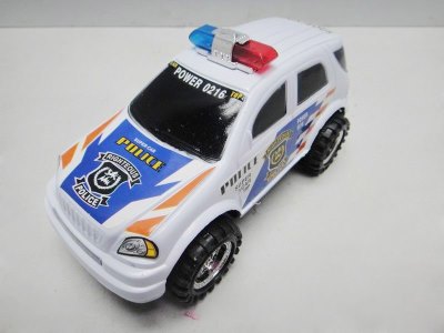 FRICTION POLICE CAR  RED/WHITE/BLACK - HP1032813