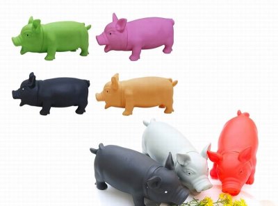 VINYL SCREECH PIG TOYS 6COLOR - HP1032835