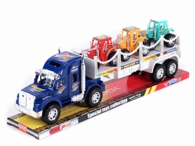 FRICTION CAR W/3 CONSTRUCTION CAR  RED/BLUE - HP1033088