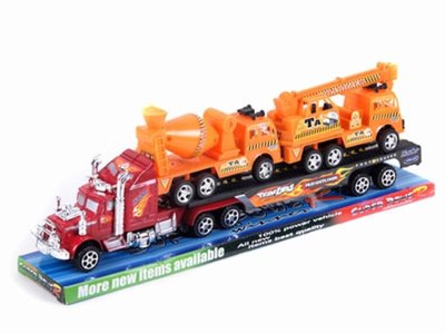 FRICTION CAR W/2 CONSTRUCTION CAR  RED/GREEN - HP1033096