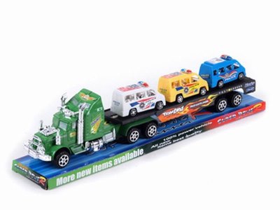 FRICTION CAR W/3 POLICE CAR  RED/GREEN - HP1033097