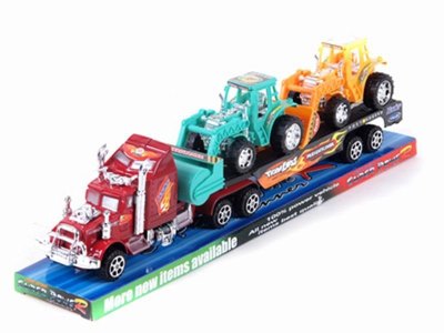 FRICTION CAR W/2 CONSTRUCTION CAR  RED/GREEN - HP1033102