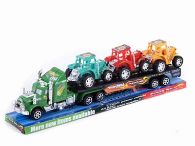 FRICTION CAR W/3 CONSTRUCTION CAR  RED/GREEN - HP1033103