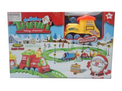 FATHER CHRISTMAS B/O RAIL TRAIN W/LIGHT & MUSIC - HP1033205