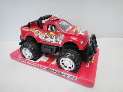 FRICTION POLICE CAR  RED/ORANGE/BLUE - HP1033255
