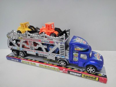 FRICTION TRUCK W/4FREE WAY CAR RED/BLUE - HP1033346
