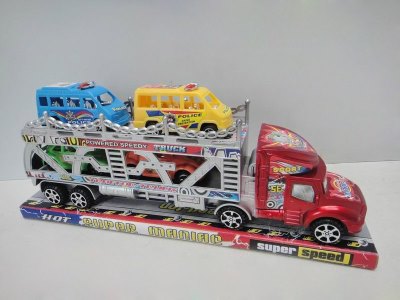 FRICTION TRUCK W/4FREE WAY CAR RED/BLUE - HP1033348