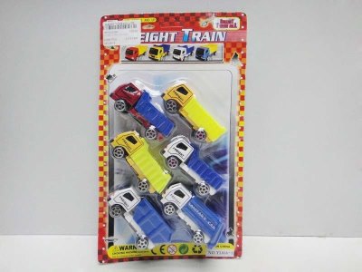 6 PCS FREE WAY FREIGHT TRAIN 10ASST - HP1033396