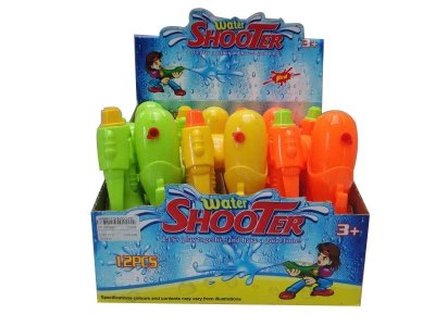 WATER GUN  GREEN/ORANGE/YELLOW 12PCS DISPLAY BOX - HP1033565