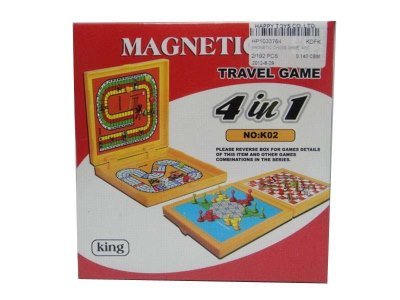 MAGNETIC CHESS GAME  4IN1  - HP1033764