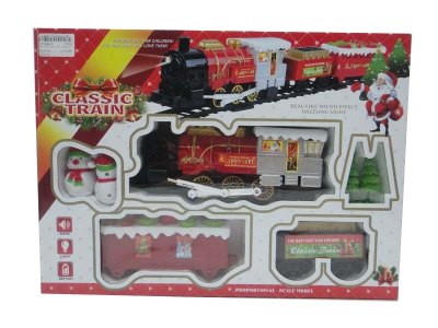 FATHER CHRISTMAS B/O RAIL TRAIN W/LIGHT & MUSIC - HP1034001