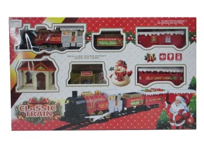 FATHER CHRISTMAS B/O RAIL TRAIN W/LIGHT & MUSIC - HP1034003