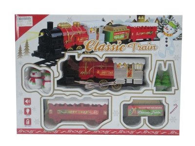 FATHER CHRISTMAS B/O RAIL TRAIN W/LIGHT & MUSIC - HP1034004