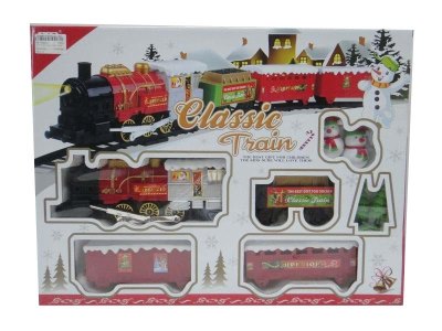 FATHER CHRISTMAS B/O RAIL TRAIN W/LIGHT & MUSIC - HP1034005