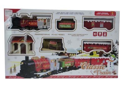 FATHER CHRISTMAS B/O RAIL TRAIN W/LIGHT & MUSIC - HP1034006