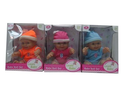 9PCS 9.5”VINYL DOLL  - HP1034007