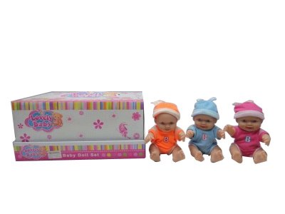 9PCS 9.5”VINYL DOLL  - HP1034013