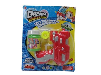 FRICTION BUBBLE GUN (NATURE COLOR)  RED/YELLOW - HP1034182