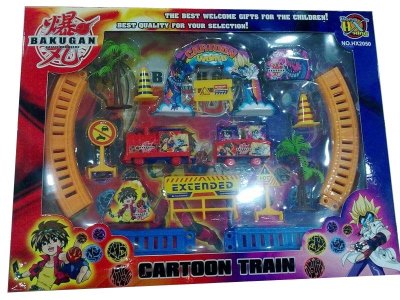 B/O RAIL CAR W/LIGHT & MUSIC RED/BLUE - HP1034322