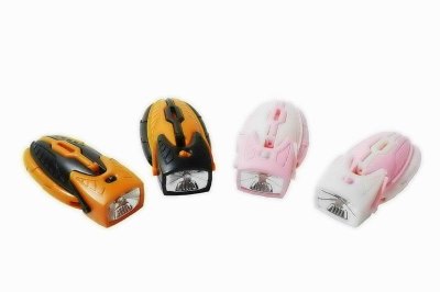 DEFORMATION FLASHLIGHT W/LED LIGHT INCLUDED BUTTON CELL ORANGE/PINK/WHITE/BLACK - HP1034351