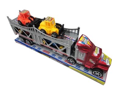 FRICTION TRUCK W/4CAR RED/BLUE - HP1034786