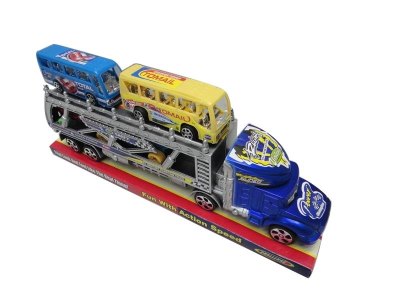 FRICTION TRUCK W/4CAR RED/BLUE - HP1034788