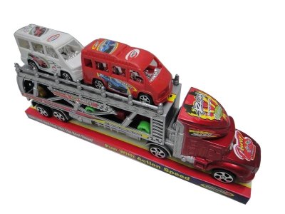 FRICTION TRUCK W/4CAR RED/BLUE - HP1034790