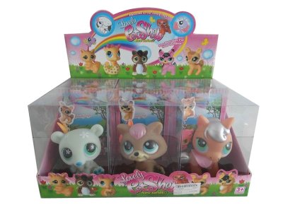 VINYL ANIMAL W/ACCESSORIES 6ASST 6PCS DISPLAY BOX - HP1035255