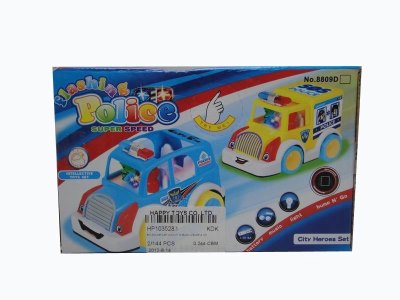 B/O POLICE CAR W/LIGHT & MUSIC & BUMP & GO - HP1035283