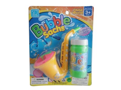 SAX BUBBLE GUN  YELLOW/RED/GREEN - HP1035464