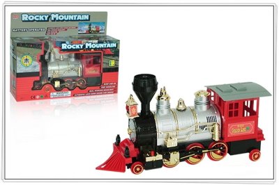 B/O RAIL TRAIN W/LIGHT & ERUPTION OF SMOKE & MUSIC - HP1035609